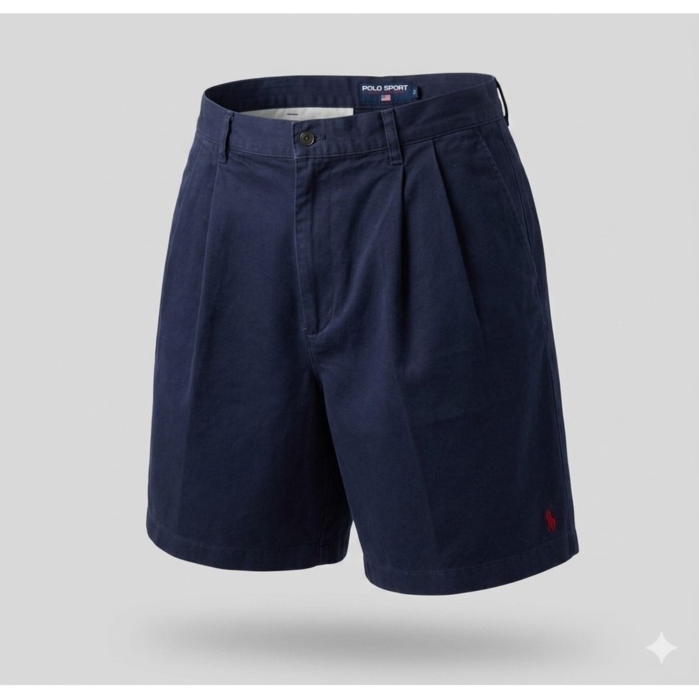 Polo Sport Ralph Lauren Women's Blue Pleated Shorts. Size 10